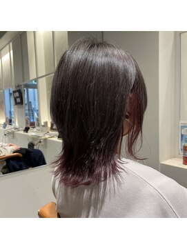 アデプト 北千住店(adept) 【adept北千住　エリスタイル】ウルフ×ピンクインナーカラー