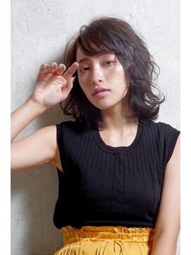 クシュ 所沢西口プロぺ通り(kusyu... ) ペールベージュセクションカラーグラデーションカラー外ハネボブ