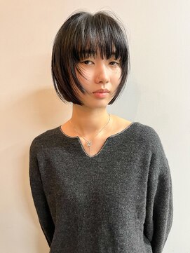 タロ(TALO) 【TALO】 アゴラインボブ×ワイドバング×デザインレイヤー