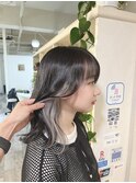 イヤリングカラー×ホワイトシルバー