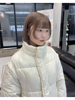 キーン 吉祥寺店(keen)&nbsp;《keen×オオキタ》ラテベージュ×切りっぱなしボブ