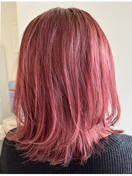 ノクターン 池袋(NOCTURNE) 外ハネミディ×カシスピンク