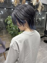 ホリー(HOLLY)&nbsp;ネイビー×ショートウルフ