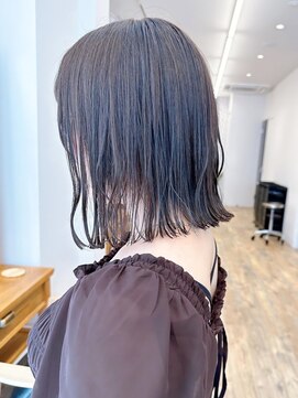 セイドット オモテサンドウ(Say. omotesando) say.重政　レイヤーボブ　鎖骨ミディアム　レイヤー　ベージュ