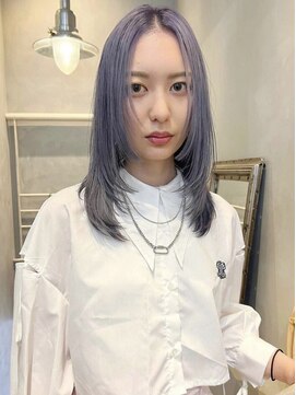 ジーナ(XENA) ケアブリーチ×ハイトーン×ラベンダーカラー(渋谷)