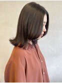 ブリーチなしニュアンスカラーオリーブベージュ*透明感カラー