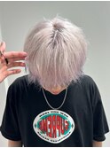 ホワイトカラー/エンドカラー/ムラシャンでキープ/メンズカット