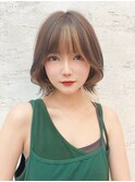 顔周り ボブ 韓国 レイヤー ダブルカラー 名駅 リタッチ 160