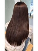 ロング/縮毛矯正/髪質改善/ウォームブラウン