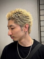 ヒロギンザ 仙台本店(HIRO GINZA)&nbsp;仙台　金髪ショートスタイル　スパイキーショート