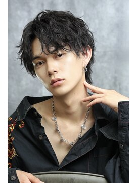 リップス 吉祥寺店 (LIPPS) センターパート　ツイストスパイラル　メンズウルフ