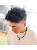 刈り上げツイストピンパーマ