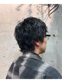 伸びてきた襟足を活かしてダンディパーマ