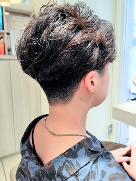 ヴィサージュファイン(VISAGE fine) ショート 2ブロック メンズライク パーマ