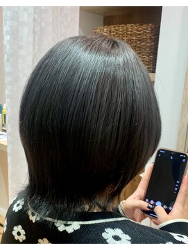 アズールサン 草加西口店(azule-sun) 髪質改善カラー,ブルーブラック,黒髪【草加】