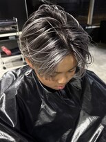 エイチ(H) バレイヤージュ/スペインカール//フェザーパーマ/