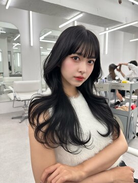 アマトウキョウ アユンチェ(AMA TOKYO×AYUNCHE) 前髪顔まわり韓国ヘアレイヤーカットサイドバンク2wayバンク韓国