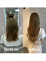 ガルボヘアー 心斎橋店(garbohair)&nbsp;プルエクステ/アッシュカラー/心斎橋エクステ/当日予約OK