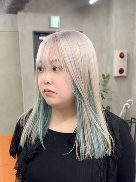 ニコ トウキョウ 渋谷(nico TOKYO) ダブルカラーミルクティーベージュピンクブラウンロングレイヤー