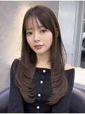 韓国レイヤー/韓国風/ボブ/髪質改善/黒髪/ブリーチなし〔池袋〕