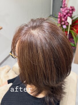 レアククナ(Lea kukuna) 大人女性のハイライトカラー明るい白髪染