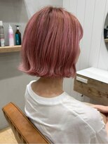 オリバイオハナ(Oli by ohana) ボブレイヤーボブ前髪あり顔周りレイヤーカット切りっぱなしボブ