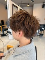 バディヘアーサロン(BUDDY HAIR SALON)&nbsp;スパイラルパーマ刈り上げマッシュパーママットブラウン