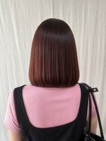 ココカラヘアー ニコ(cococara hair nico) ボブ/ピンク/カシス/顔まわりカット/髪質改善/トリートメント