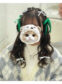犬耳ヘア/いぬ耳ヘア/いぬみみヘア/渋谷ヘアメ