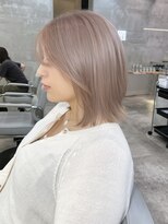 ダブルトーキョー シブヤ(W-TOKYO SHIBUYA)&nbsp;ボブレイヤーハイトーンブリーチリタッチレイヤーカット