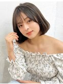 ハッシュカット/グレージュ/デザインカラー/大船駅