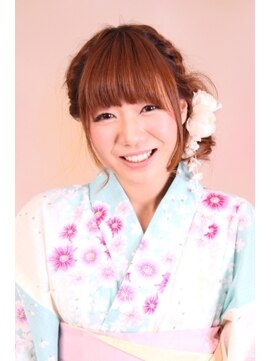 ビーピージェイズ 宇城店(BPJ'S) ゆるかわサイドアップ×浴衣アレンジ