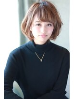 ナナナパレナ 梅田店(nanana parena) ハニーベージュで耳かけ大人ショートボブ【nanana parena】