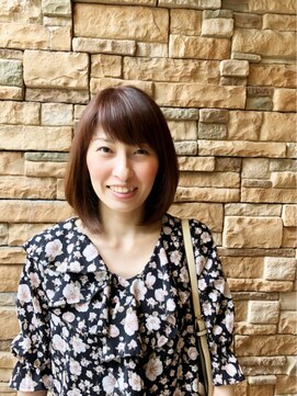 エノモト(ENOMOTO) 斜めバングエアリーボブニュアンスカラー20代30代40代50代