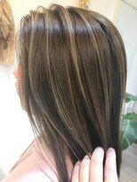 ヘアーエポック(hair epoque) ハイライト/ミルクティーベージュ/西海岸style