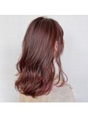 ハイライトカラー×愛せれセミロング