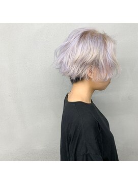 タグ(#tag) ホワイトハイトーンショート