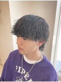 波巻きパーマ