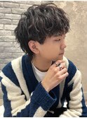 メンズウルフ/スパイラルパーマ/メンズパーマ/メンズカット/日光