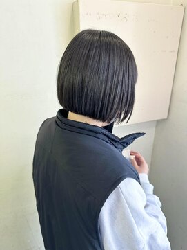キャンバス バイ ネオリーブ 横浜西口(Canvas by neo.) ミニボブ ぱっつんボブ 切りっぱなしボブ ショート