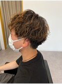 波巻きパーマスタイル