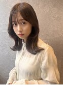 三軒茶屋_レディース_セミロング_ブラウン_韓国巻き_小顔_モテ