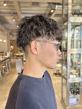 オーガニック リブ 川越(organic+live) 20代30代メンズスパイラルパーマワイルドオシャレ感アッシュ
