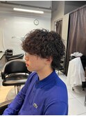 メンズウルフ/波巻きスパイラルパーマ