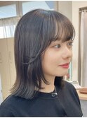 韓国風大人レイヤーカット/ハッシュカット/レイヤーボブ