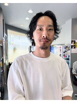 ダニーコウベ(Danny kobe) 良い感じの長さとパーマ