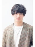 ークアッシュ/アッシュブラック/カルマパーマ/ベリーショート