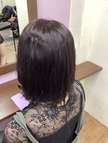 ツヤイロ 東海市店(TSUYA_IRO)&nbsp;全体染めフルコース 5レベル→6レベル　バイオレット系