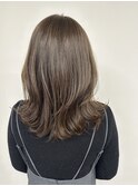 レイヤーカット/透明感カラー/ ワンカール/グレージュカラー