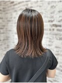可愛い＆大人キレイなミディアムストレート